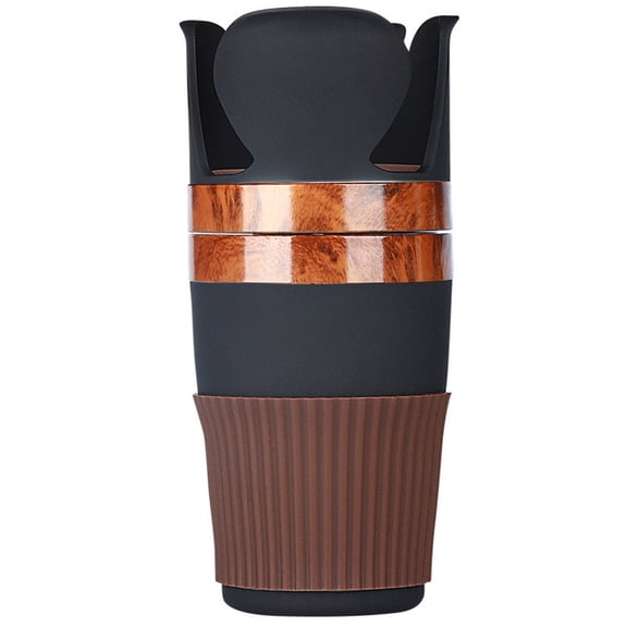 Expandable Car Cup Holder Organizer, 4-Slot Anti-Slip Base for Beverages & Snacks