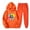 Orange, variant on JURANMO Women's 2 Piece Outfits, Fashion Print Lounge Hoodie Sweatsuit Sets Casual Hooded Sweatshirt Baggy Fall Fashion Sweatpants with Pockets Lightning Deals Yellow S