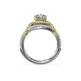 thumbnail image 5 of 1.50 Ct Round Cut Natural Diamond Stylish Solitaire with Accents Ring for Anniversary Solid 14K White Gold Size 4, 5 of 8