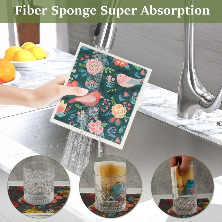 Jetcloudlive Swedish Dishcloths, 6-Pack Reusable photo 7
