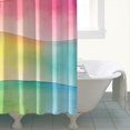 thumbnail image 4 of Colorful Watercolor Stripe Pattern Shower Curtain 72"x72" ,Bathroom Decorative Shower Curtains Set with 12 Hooks,Modern Waterproof Washable Shower Curtain, 4 of 6