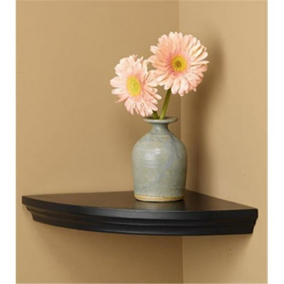 Wood Shelving Villages Black Corner Shelf