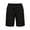 Black, variant on SBYOJLPB Men's Casual Shorts with Drawstring Elastic Waist and Pockets Solid Color Short Pants
