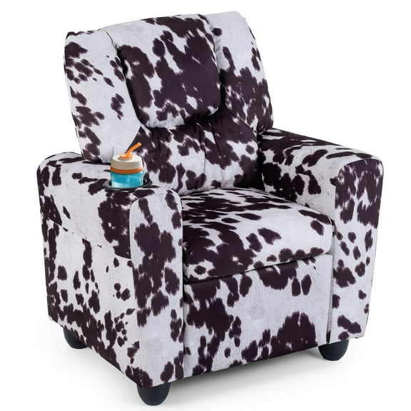 Infans Kids Recliner with Cup Holder w/Adjustable Backrest & Footrest for Boys & Girls
