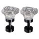 thumbnail image 3 of 2 tiradores de rosas para cajones, pomos de armario, regalo elegante, decoración del hogar, tiradores de puertas de armario, tiradores de puertas de Gris, 3 of 9