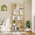 thumbnail image 4 of Gymax 6-Tier Bookshelf w/Heavy-duty Metal Frame2 Anti-tipping Kits for Living Room White, 4 of 9