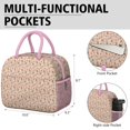 thumbnail image 6 of Womens Pink Christmas Gingerbread and Tree Pattern Lunch Box for Work,Insulated Lunch Bag for Women,Loncheras Para Mujer,Leakproof Adult Lunch Bag for Work,Beach,Travel,Picnic,Camping, 6 of 7