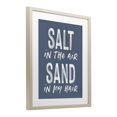 thumbnail image 2 of Stupell Industries Coastal Summer Sentiment Salt Sand In Hair Birch Framed Print Under Glass, 13 x 16, by Lettered and Lined, 2 of 8