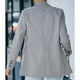 thumbnail image 4 of Blazer de cuello vuelto, Blazer ajustado, Blazer ajustado largo, Blazer de manga larga, Construcción resistente, 4 of 6