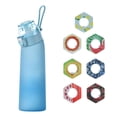 thumbnail image 1 of Botella de 700 ml, juego de botella de agua actualizada con pajita para beber de 7 cápsulas, botella de agua para exteriores, 1 of 8