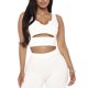 thumbnail image 1 of Txlixc Chaleco de verano femenino, blusa sin mangas de cuello u de color sólido Txlixc moda, 1 of 7