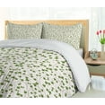 thumbnail image 5 of Ambesonne Vines Duvet Cover Sets, Colorful Grape Leaves Graphic, 2-King, Olive Green Warm Taupe, 5 of 7