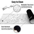 thumbnail image 6 of Large Gaming Mouse Pad with Stitched Edges, Minimalist Map Desk Mat, Extended XL Mousepad with Anti-Slip Base, Cool Desk Pad for Keyboard and Mouse, 31.5 x 11.8 in, White, 6 of 6