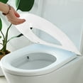 thumbnail image 5 of All-Season Rainproof Toilet Seat Cushion | Thickened Plastic Toilet Cover | Easy-Clean & Dirt-Resistant | Universal Fit for Standard Toilets | Blue, Pink, White Color Options, 5 of 9