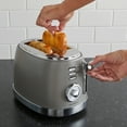 thumbnail image 4 of West Bend Retro-Styled 2-Slice Toaster with 4 Functions and 6 Settings, in Gray (TTWBRTGR13), 4 of 15