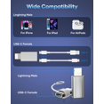 thumbnail image 3 of Adaptador USB-C a Lightning layajia para iPhone y iPad, paquete de 2, 3 of 8