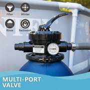 XtremepowerUS 13 Sand Filter Pump, 2400 GPH Xtreme Power Pool Pump for Above Ground Pools, .75HP