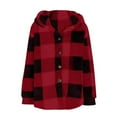 thumbnail image 5 of Neewe Women's Flannel Plaid Shacket Long Sleeve Button Down Shirts Jacket Coats, 5 of 6