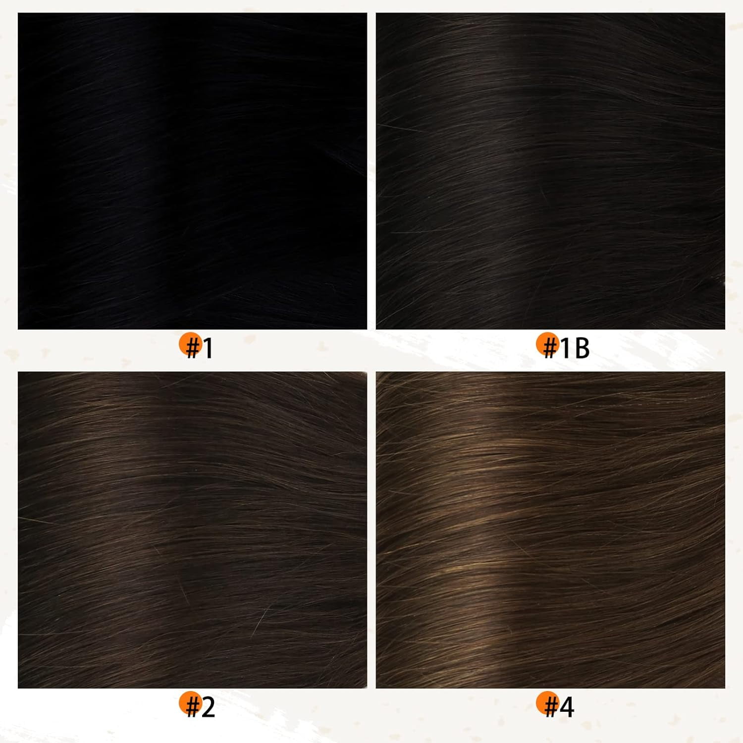 Full Shine 10 Inch Brown Clip in Hair Extensions Human Hair #4 Medium Brown  7Pcs 100 Grams Full Head Remy Hair for Women Adult