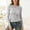 Blue, variant on Womens See Through Crew Neck T-Shirt Fashion Long Sleeve Sheer Mesh Top Slim Fit Layering Base Layer Trendy Y2K Clubwear Tee