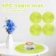 thumbnail image 1 of Kitchen aid 38cm Tableware Placemat Non-Slip Insulated Mat Round Woven Placemat 4PCS, 1 of 4