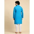 thumbnail image 2 of SKAVIJ Kurta Pajama Set for Men Cotton 2 Piece Top Bottom Traditional Indian Dress Turquoise XXL, 2 of 11