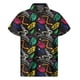 thumbnail image 3 of Camisas hawaianas con estampado de dinosaurios de dibujos animados para hombre, camisa de verano con solapa de animal con estampado 3D, blusa holgada de manga corta con botones para la calle, 3 of 5
