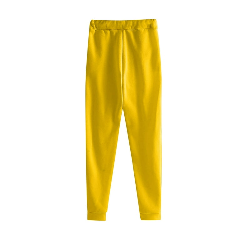 Yellow sweatpants near me hotsell