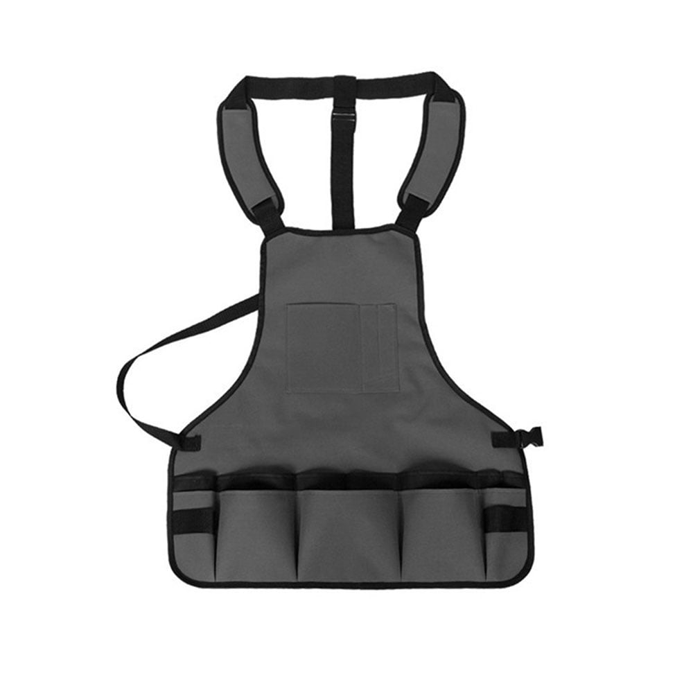 Details about  / Apron Comfortable Adjustable Strap Outdoor Working Apron With Pockets For Tool
