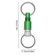 thumbnail image 4 of Llavero Giratorio Liberación Rápida Aleación Aluminio Coche Desmontable () Verde, 4 of 4