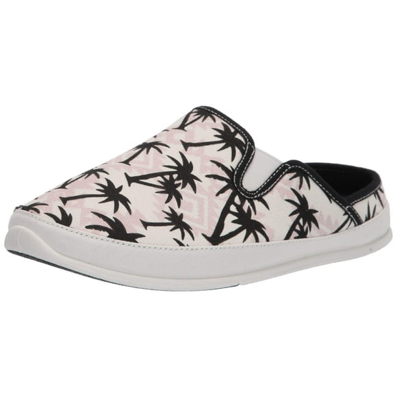 DEER STAGS Mens White Palm Tree Removable Insole Slipperooz Round Toe Slip On Slippers Shoes 13 M