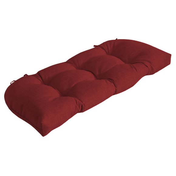 Arden Selections Coussin de Banquette en Osier d'Extérieur 41.5 X 18 Ruby Red Leala