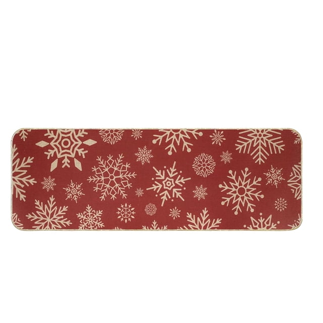 Tapis de Porte 60 cm x 40 cm Intérieur Extérieur Résistant aux Taches et à l'Huile en Polyester pour Entrée, Cuisine et Patio