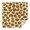 Cream and Brown, variant on Gold and Brown Of Leopard Print Square Tablecloth,Waterproof Square Table Cover,Wipeable Spillproof Washable Table Cover for Home Kitchen Party Decor 42"X42"(107x107cm)
