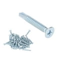 thumbnail image 1 of Self Drilling Screw, Galvanized Screws Fastener Carbon Steel Wide Application 50Pcs  For Repair Flat Head,Round Head, 1 of 8