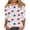 A Multicolor Tees, variant on 4Th of July Shirts Women Summer 3/4 Sleeve Tops Funny Red White and Blue Tshirts American Flag Graphic Tees D Multicolor Tees XXXXXL