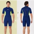 thumbnail image 3 of DIVE SAIL Traje de buceo 3MM Pantalones cortos de manga corta resistentes al desgaste Traje de neopreno Servicio prolongado Sensación de cuerpo fresco Accesorio de surf masculino azul marino L Scienceny OD019360-21, 3 of 7