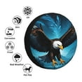 thumbnail image 4 of Naloa Night Sky Forest Bald Eagle PVC Leather Spare Tire Wheel Cover for Car Truck SUV Camper Trailer Universal Fit many size17 inch, 4 of 6