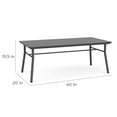 thumbnail image 4 of Mystic Reception Waiting 20x40" Wood Coffee Table / Charcoal Steel / Natural, 4 of 5