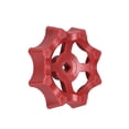 thumbnail image 4 of Uxcell Square Broach 6x6mm Wheel 63mm Plastic Faucet Round Wheel Handle Red 2 Pack, 4 of 5