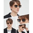 thumbnail image 3 of Gafas de Sol BIRCEN Polarizadas UV400 Retro de Acetato para Hombres y Mujeres, 3 of 6