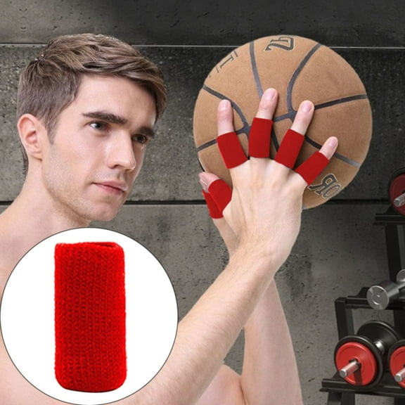 Hand And Finger Joint Cover In Red Finger Covers, 5 * Finger Cots Finger Cuff, Red