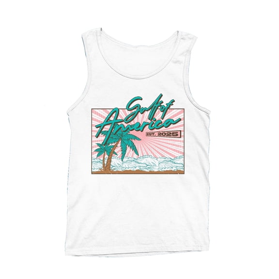 Vibrant Retro Coastal Design Men's Tank Top