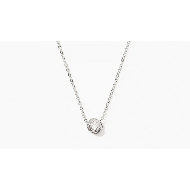 【人気】Kate Spade Zirconia Charm ネックレス Kate Spade New York Necklace Infinity & Beyond Knot Silver