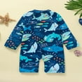 thumbnail image 3 of Maillot de Bain une Pièce à Manches Longues avec Fermeture Éclair pour Bébé Garçon, 3 of 7