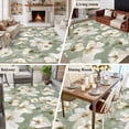 thumbnail image 5 of 5'x7' Area Rugs, Sage Green Spring Floral Indoor Outdoor Area Rug for Living Room Bedroom, Summer Botanical Flower Washable Bathroom Rugs Kitchen Floor Carpet Mats Home Decor Aesthetic, 5 of 8