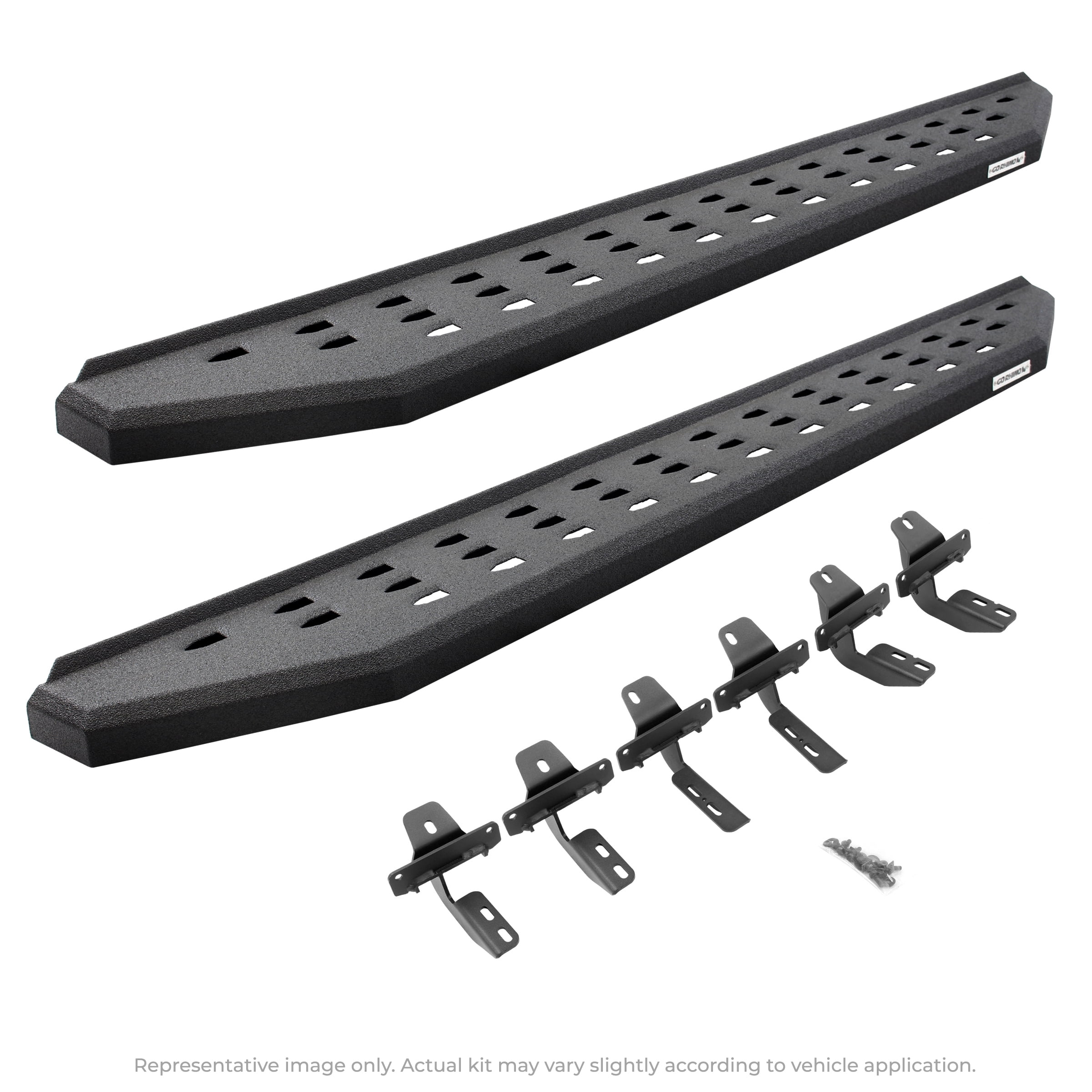 Go Rhino 69441580PC RB20 Running Boards with Mounting Brackets Kit