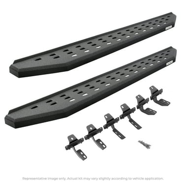 Go Rhino 69404880T RB20 Running Boards with Mounting Brackets Kit For 19-24 GMC, Chevrolet (Extended Cab Pickup)