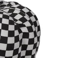 thumbnail image 4 of Northlight 6.5" White and Black Plaid Fall Harvest Tabletop Pumpkin, 4 of 4