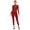 Burgundy, variant on Doomiva Women's Rhinestone Gymnastics Leotard Unitard Full Body Figure Ice Skating Jumpsuit Bodysuit Black XL